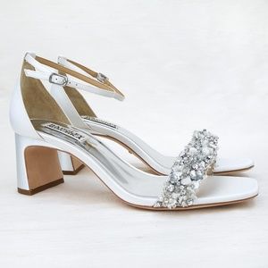 Badgley Mischka - Teela Crystal Ankle Strap Sandal 8.5